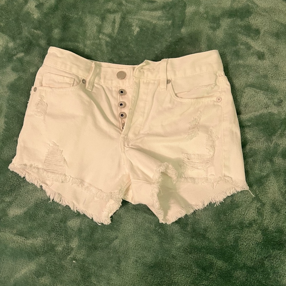 Blank NYC white jean shorts